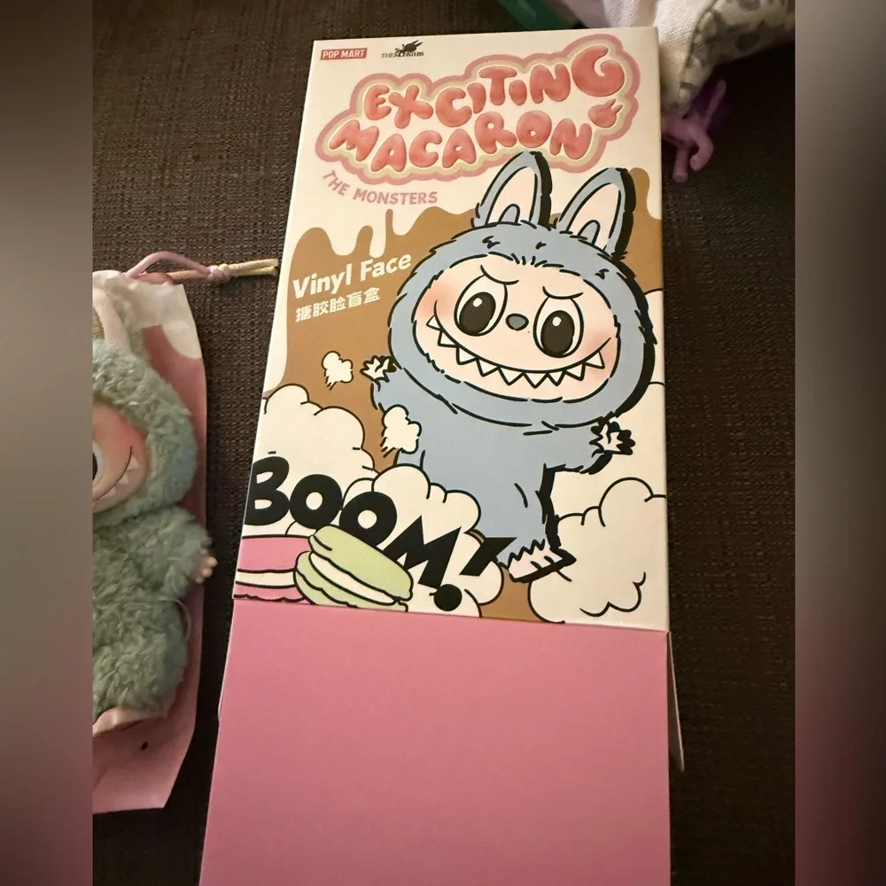 Authentic Green Grape Labubu Exciting Macaron Pop Mart - Picture 2 of 3